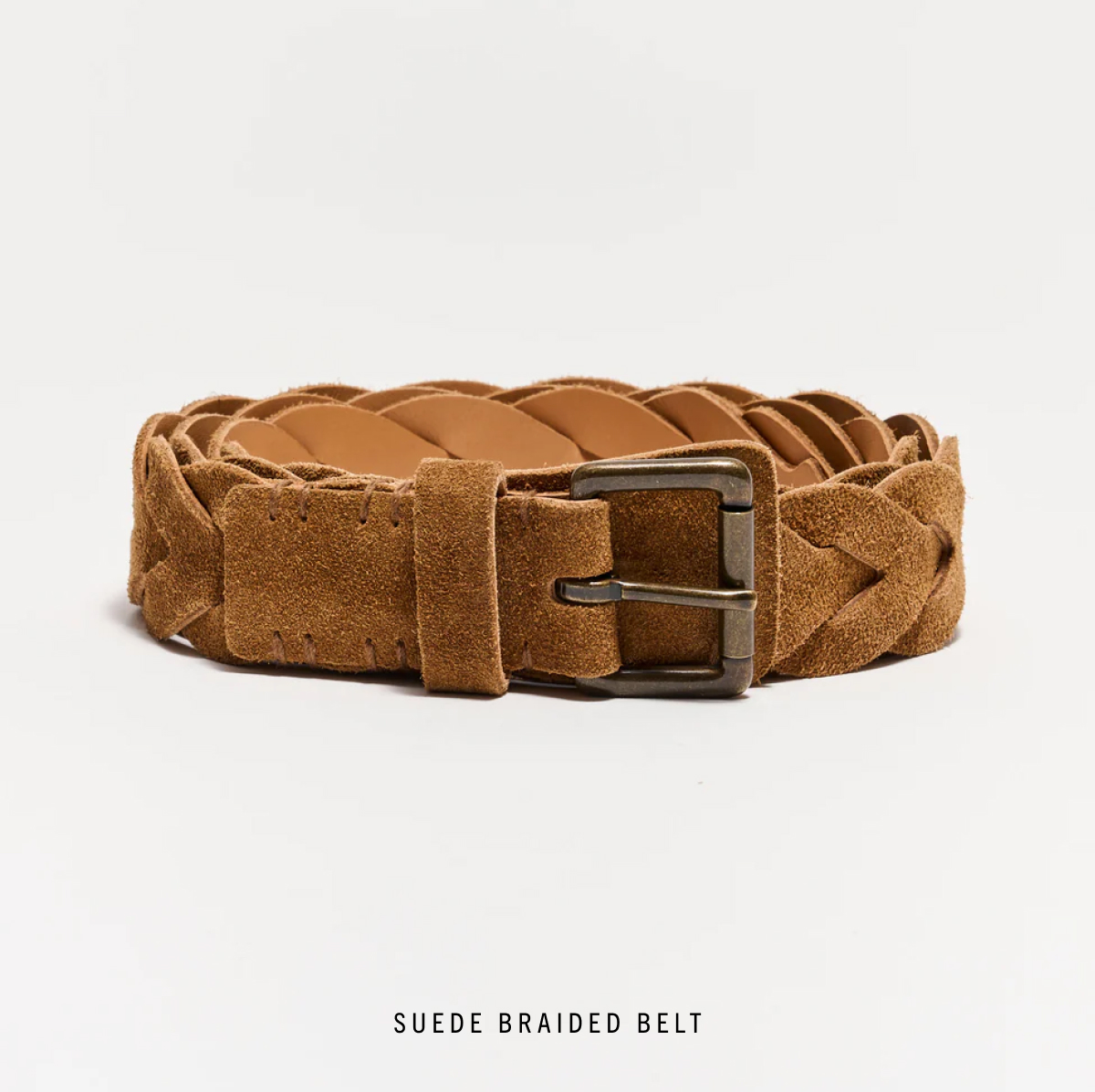 Suede Braided Belt