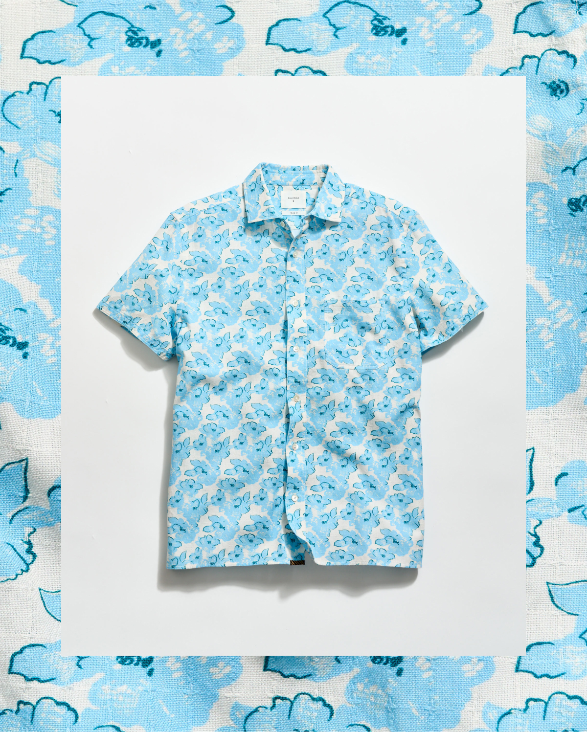 Short Sleeve Textured Painted Floral Treme Shirt