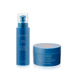 power peptide + pumice peel