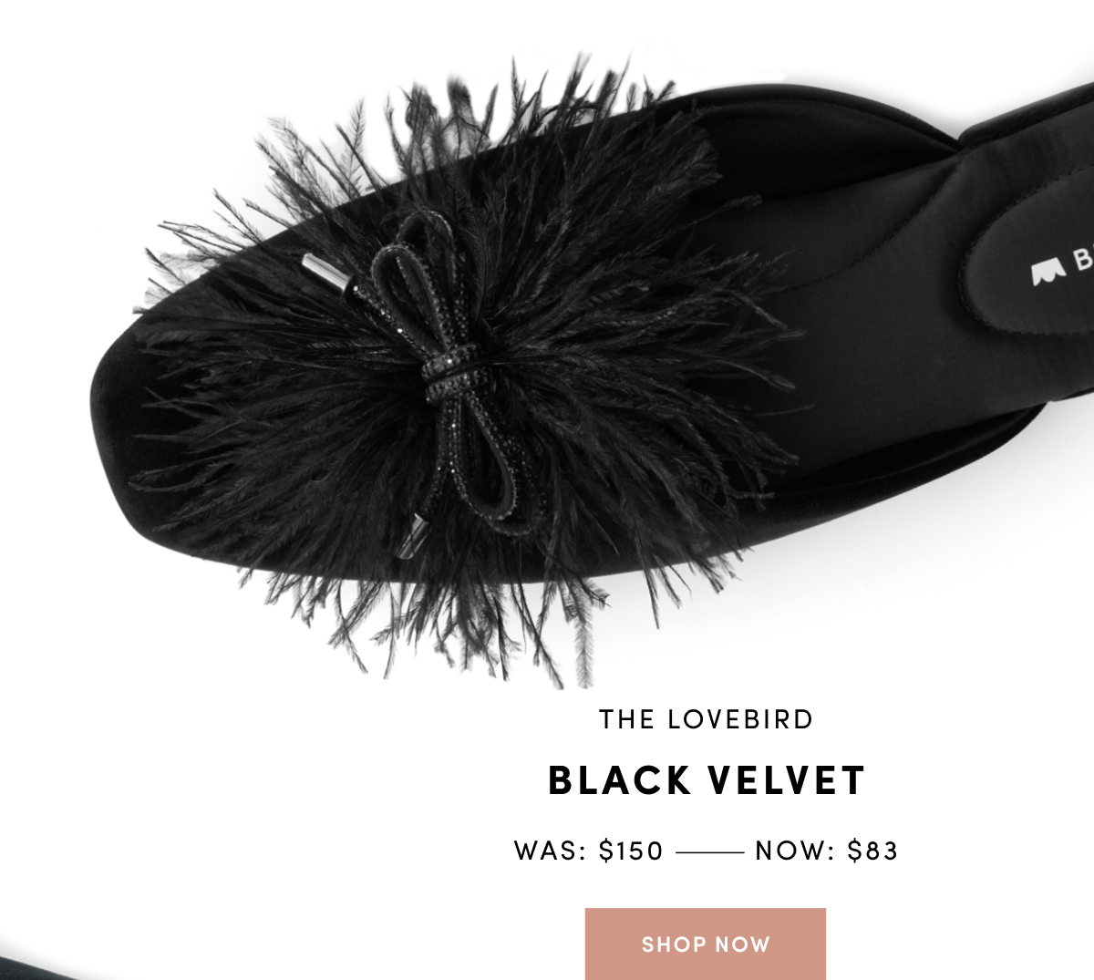 Lovebird Black Velvet - was $150 now $83