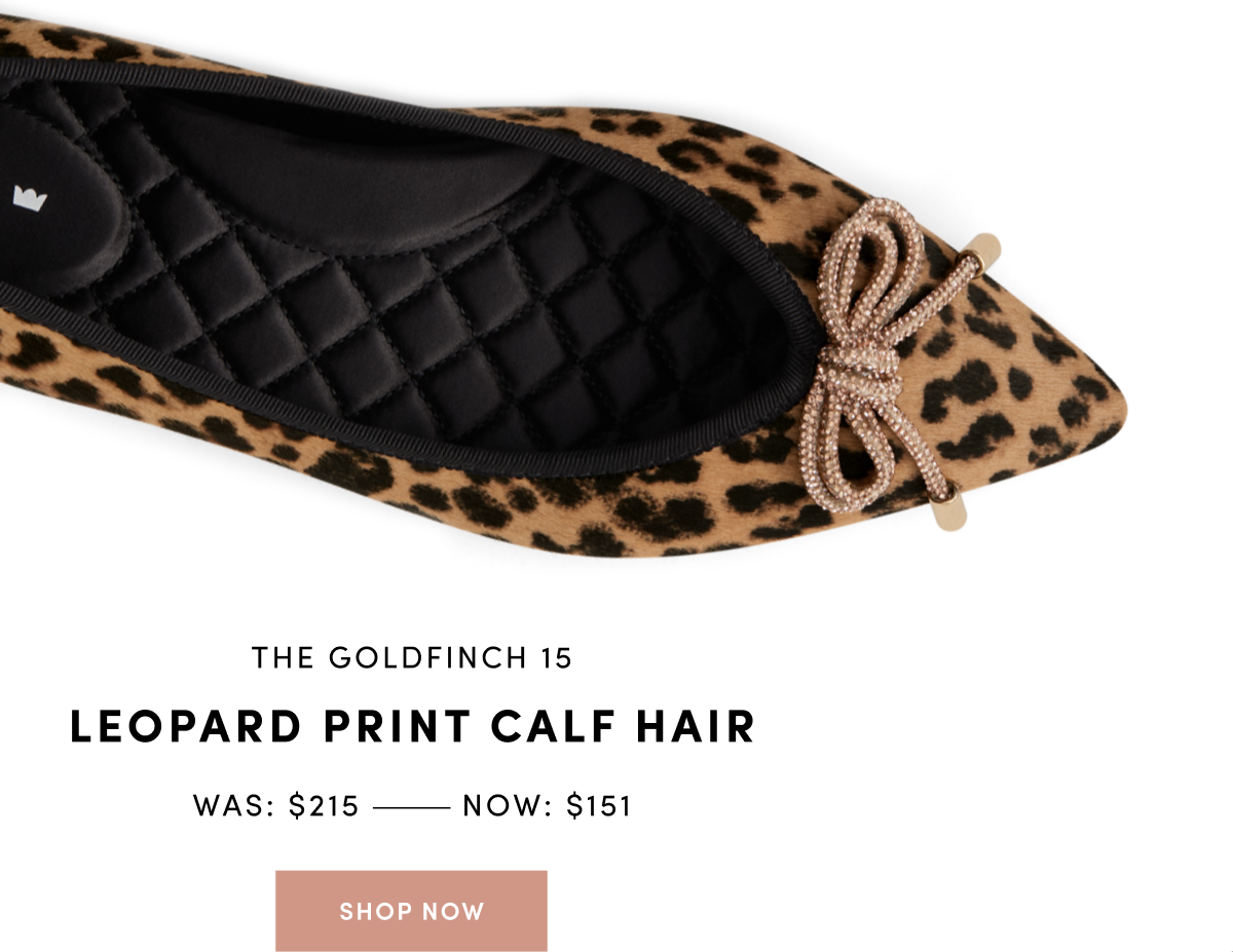 The Goldfinch 15 Leopard Print Calf Hair - was $215 now $151