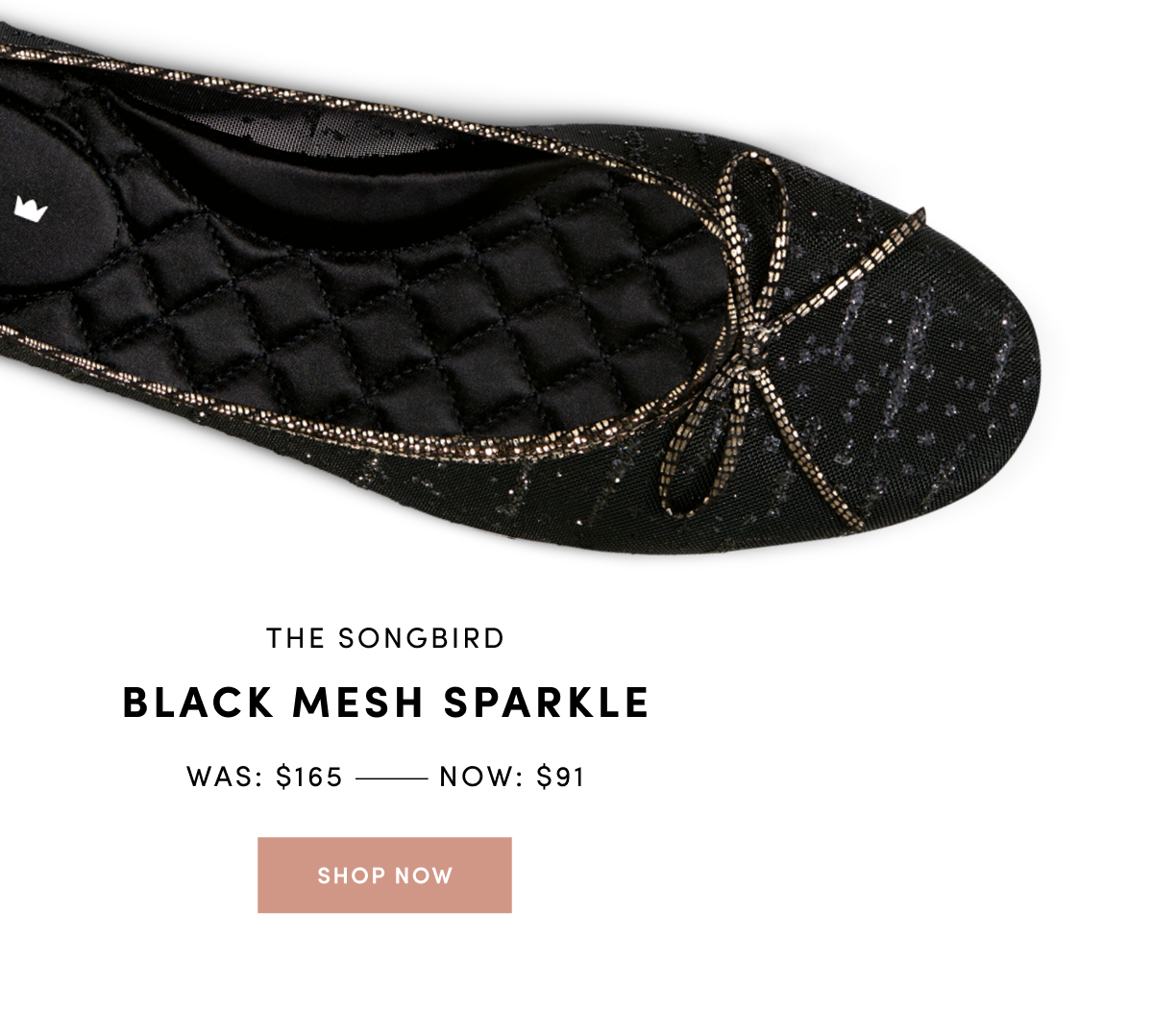 Songbird Black Mesh Sparkle