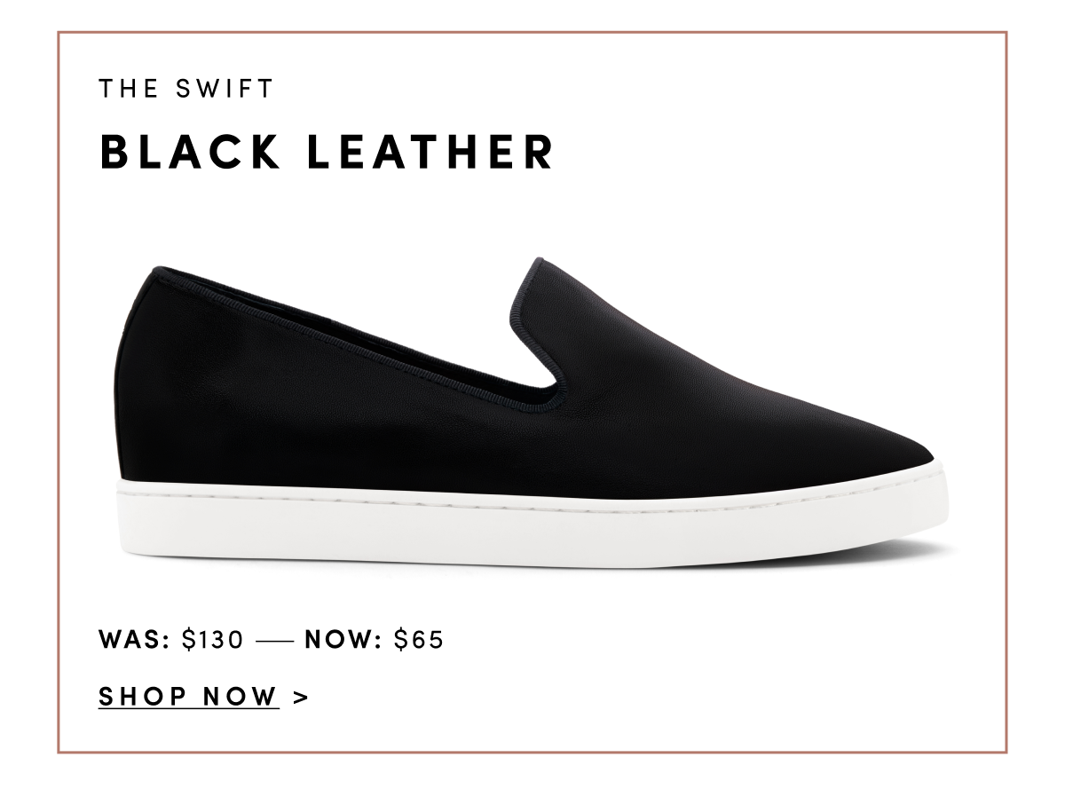 The Swift Black Leather - was $130 now $65