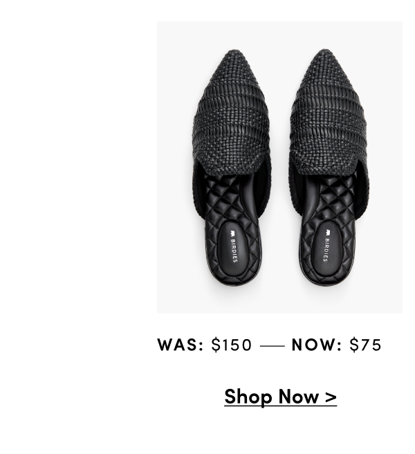Dove Black Woven, was $150 now $75