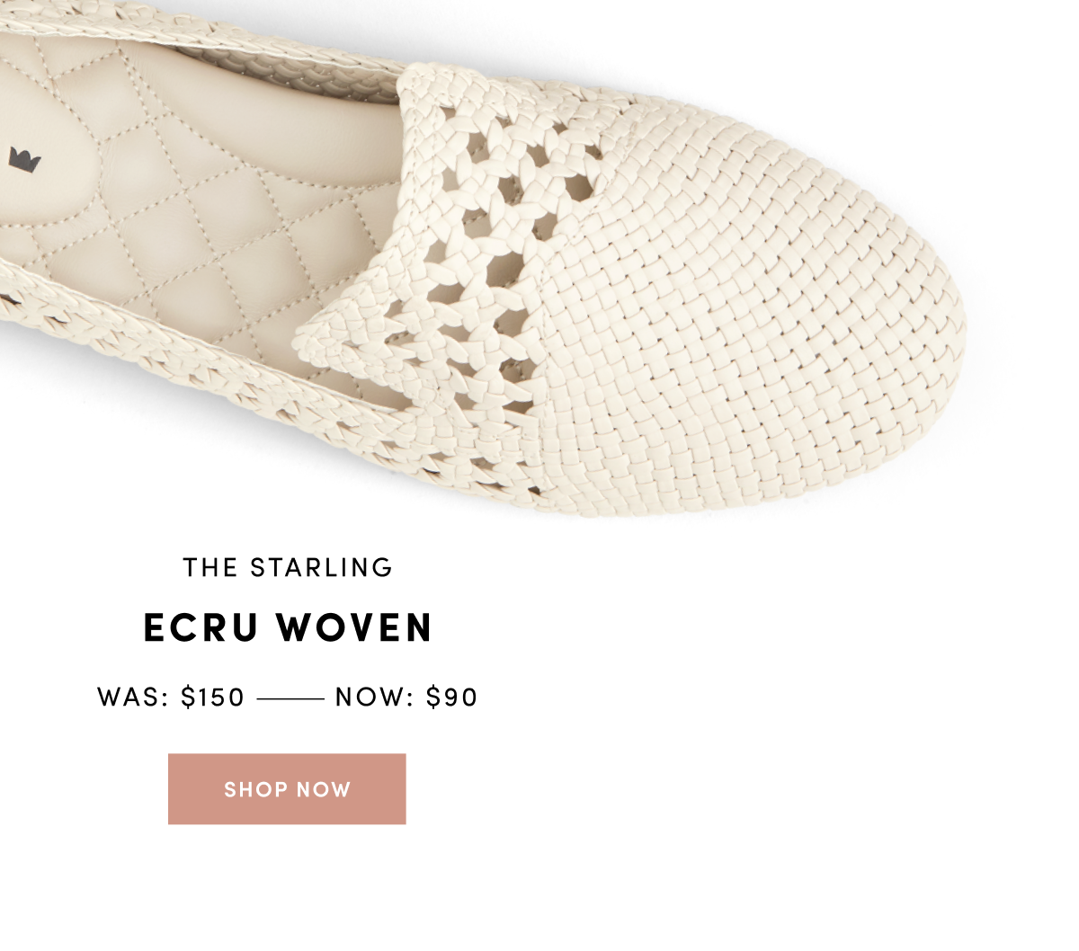 The Starling Ecru Woven - was $150 now $90