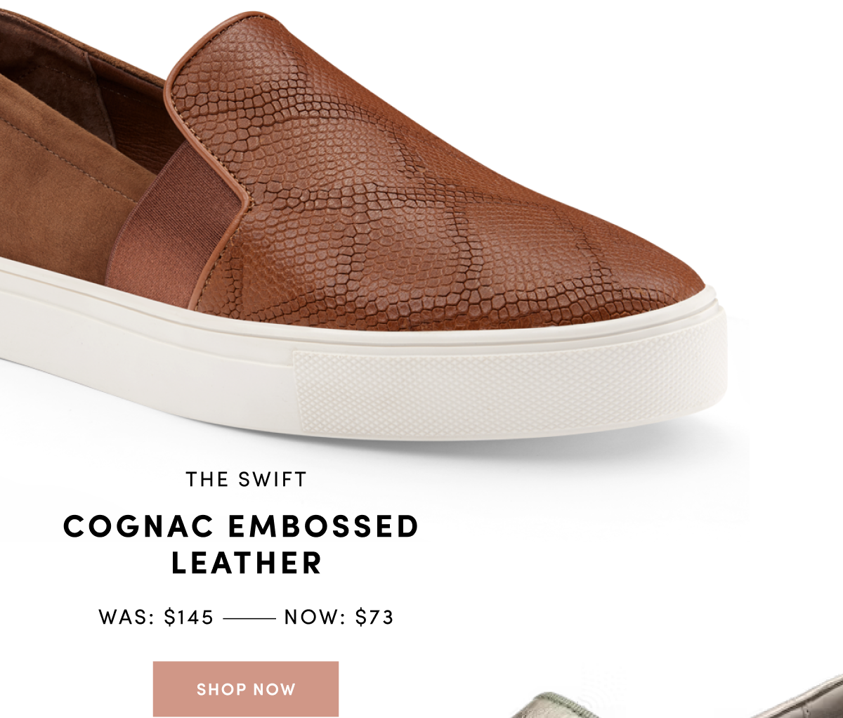 The Swift Cognac Embossed Leather - was $145 now $73