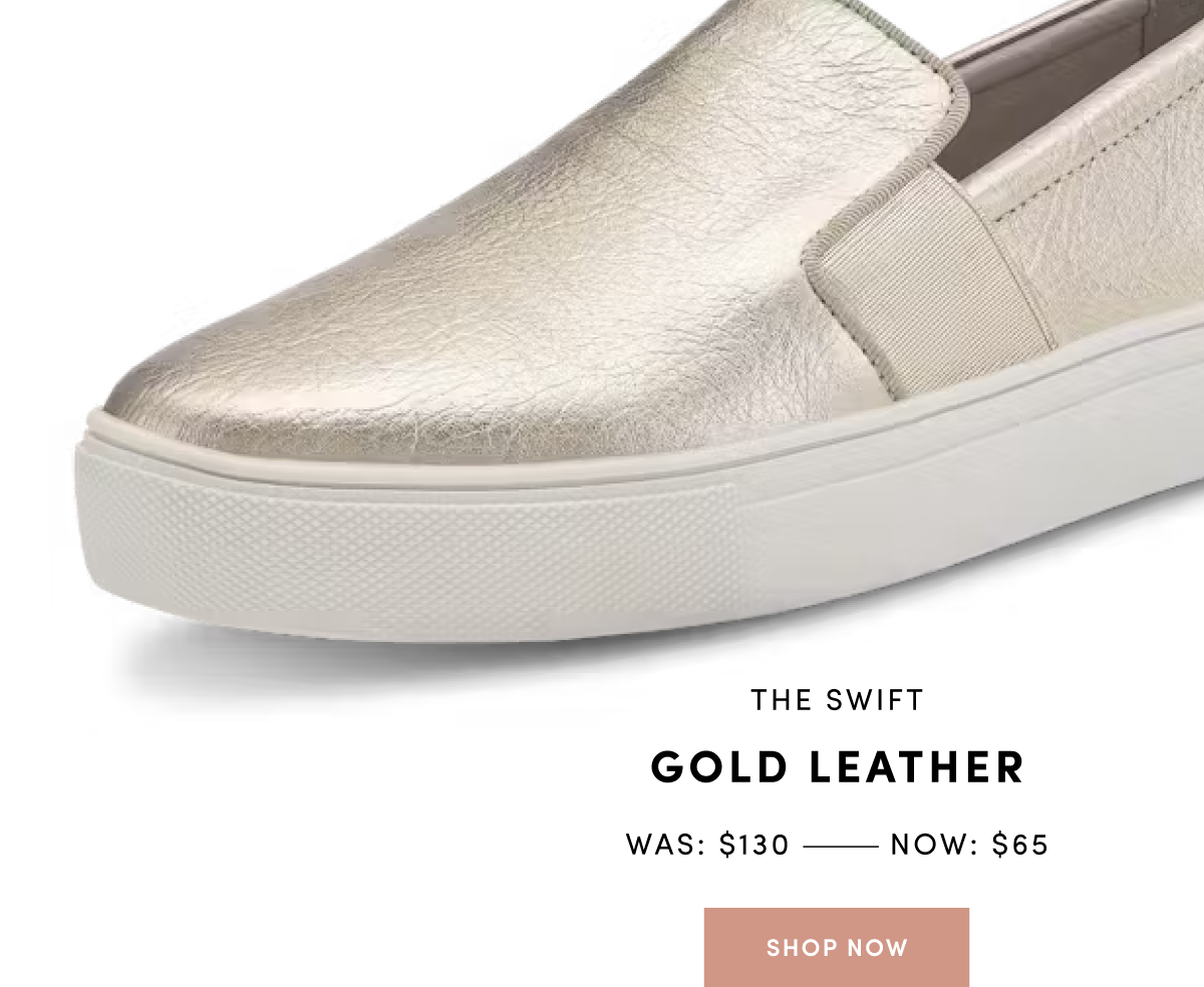 The Swift Gold Leather - was $130 now $65