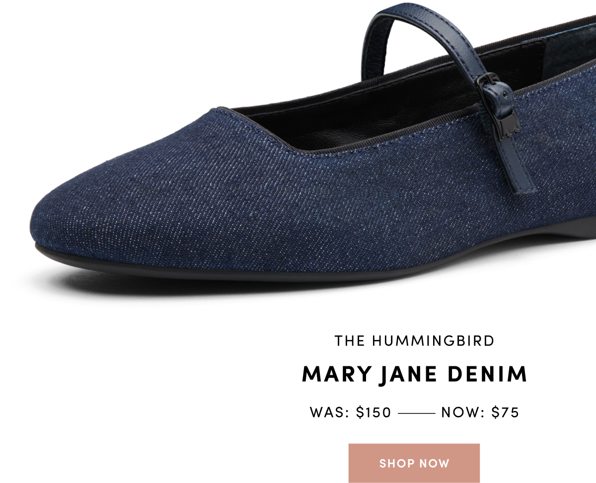 The Hummingbird Mary Jane Denim - was $150 now $75