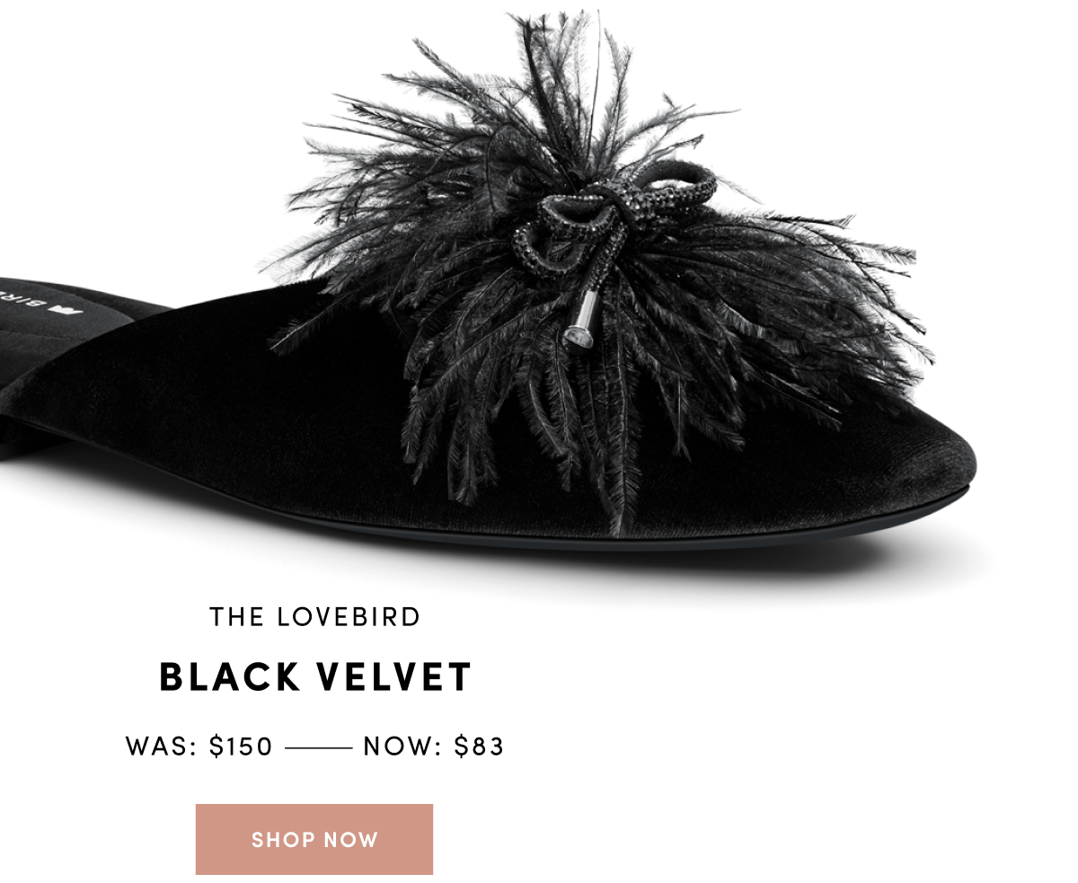 The Lovebird Black Velvet - was $150 now $83