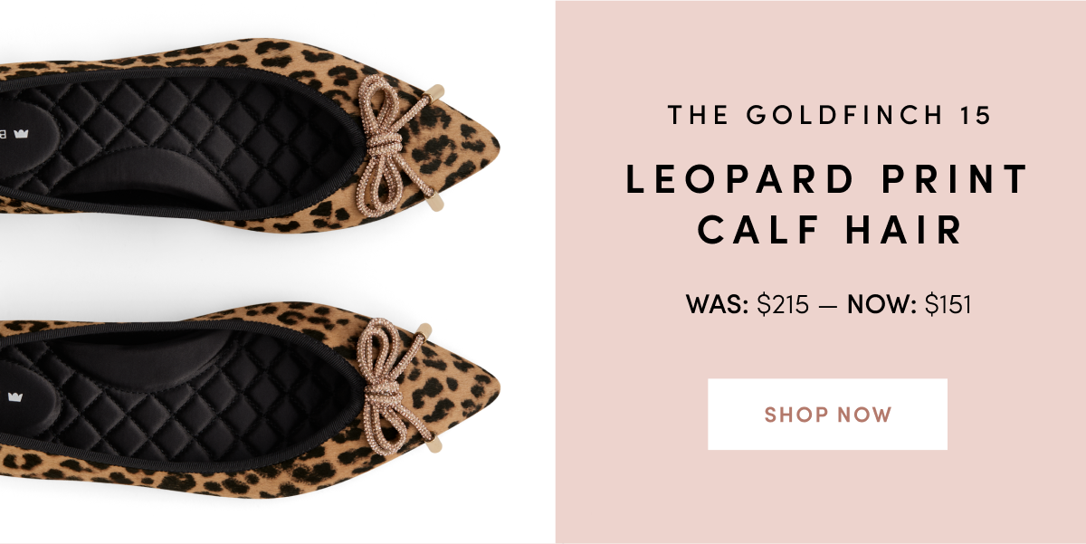 The Goldfinch 15 Leopard Print Calf Hair - was $215 now $151