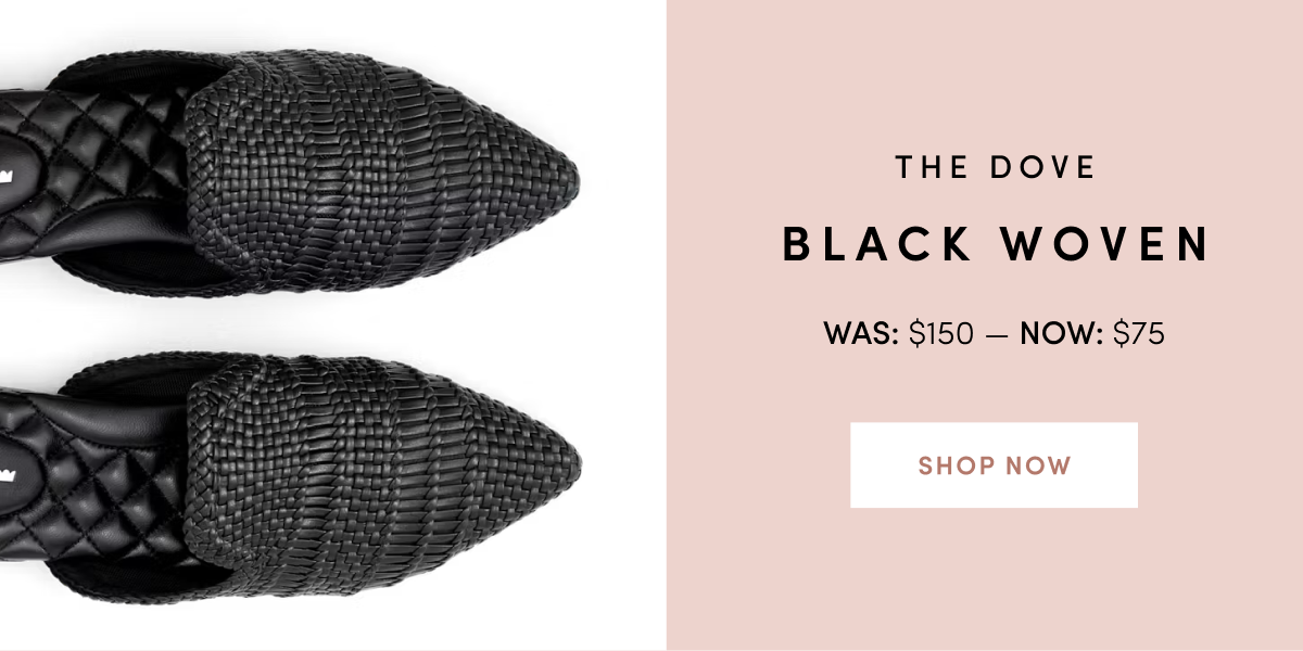 The Dove Black Woven - was $150 now $75