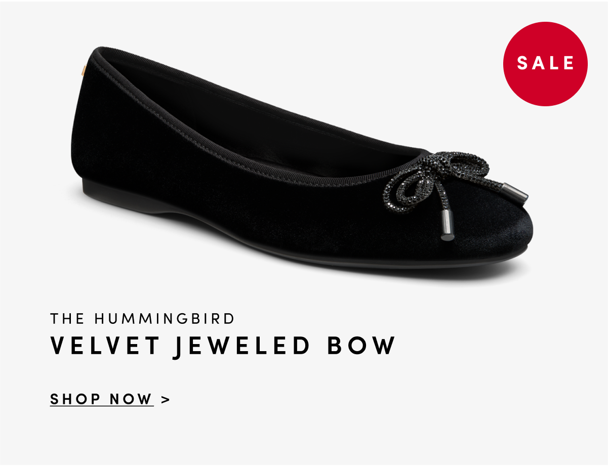 Hummingbird Velvet Jeweled Bow