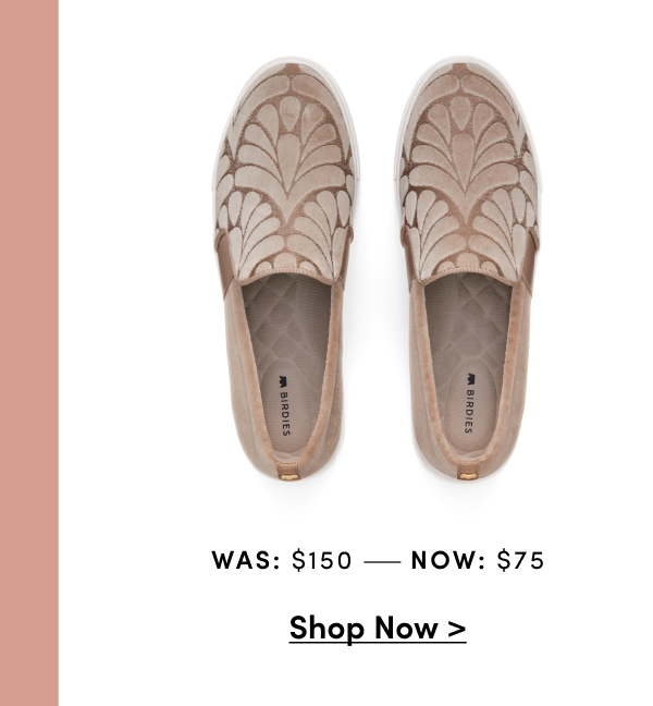The Swift Taupe Velvet Embroidery - was $150 now $73