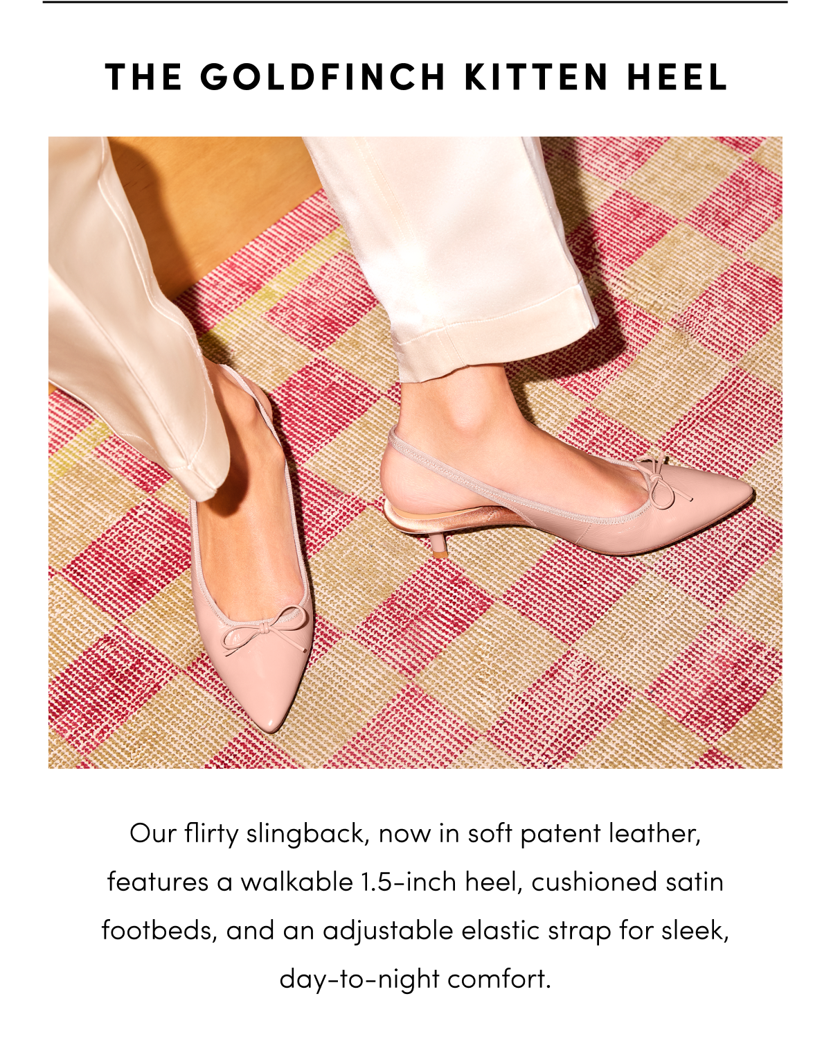 The Goldfinch Kitten Heel