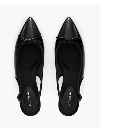 Goldfinch Kitten Heel Black Patent Leather