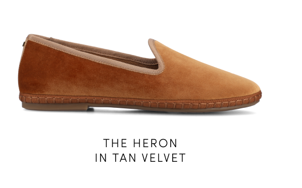 The Heron in Tan Velvet