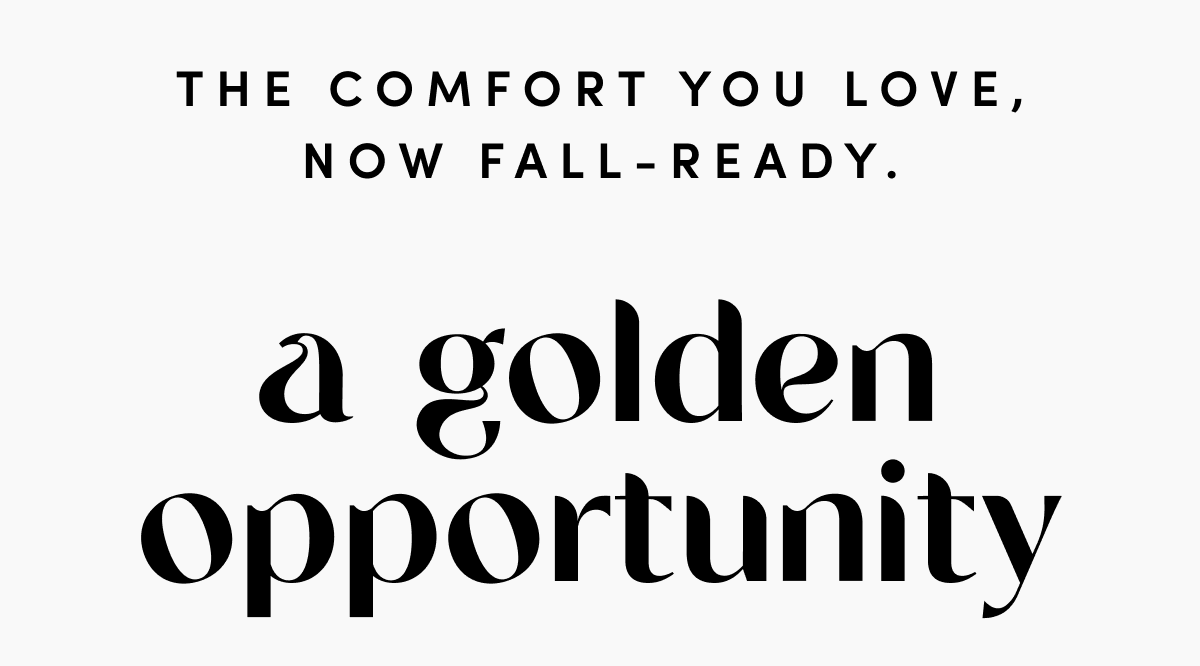 a golden opportunity