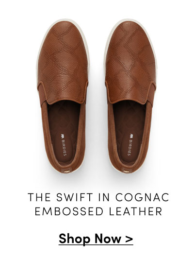 The Swift in Cognac Embossed Leather