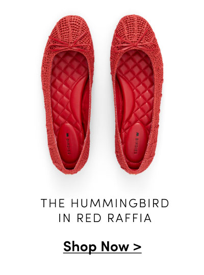 The Hummingbird in Red Raffia