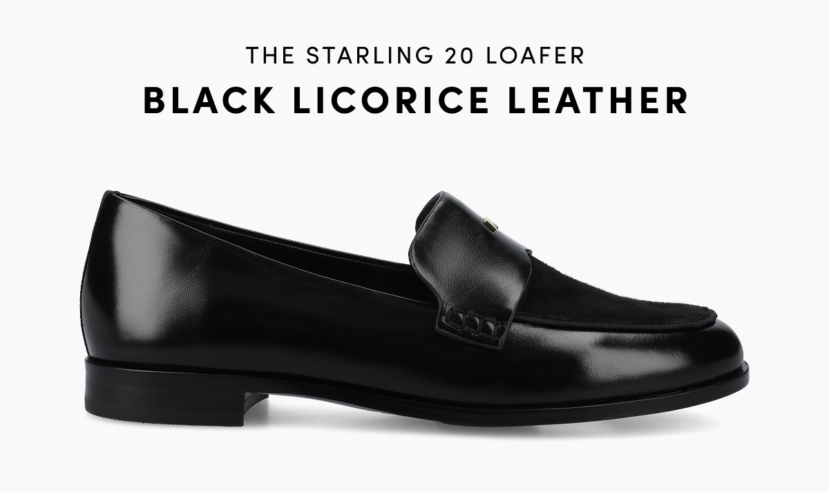 The Starling 20 Loafer In Black Licorice Leather