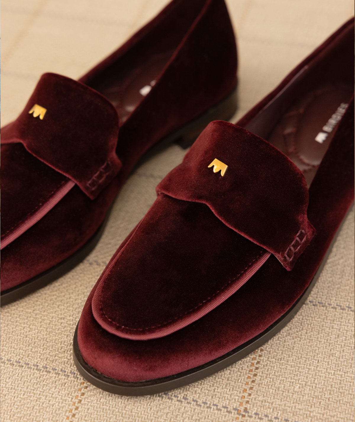 The Starling 20 Loafer In Burgundy Velvet
