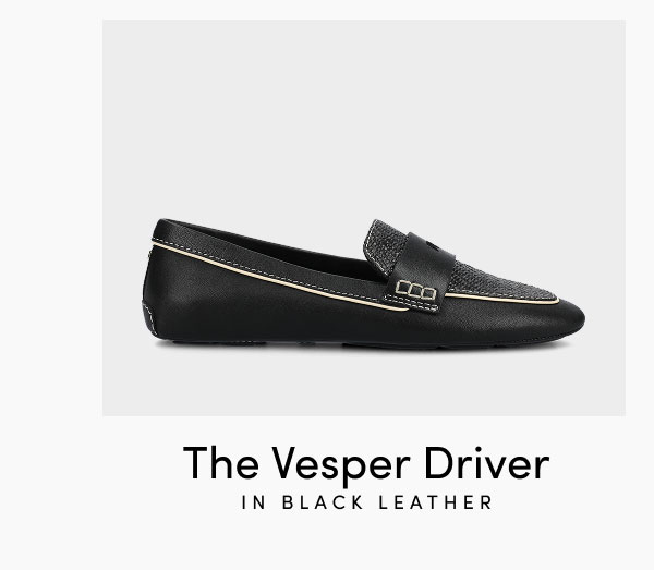 The Vesper Driver In Black Leather 