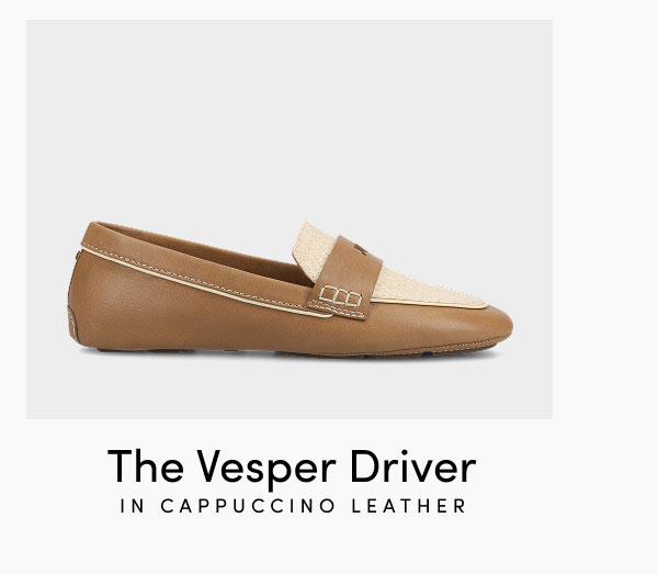 The Vesper Driver In Cappuccino Leather