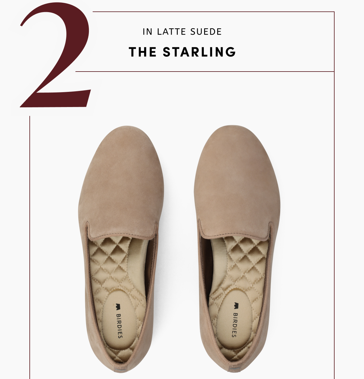 The Starling In Latte Suede