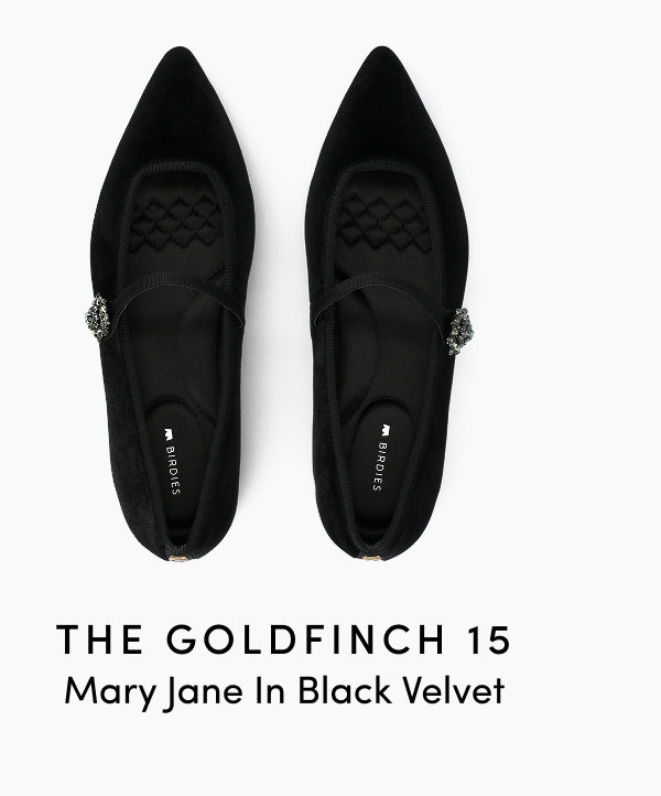 The Goldfinch 15 Mary Jane in Black Velvet