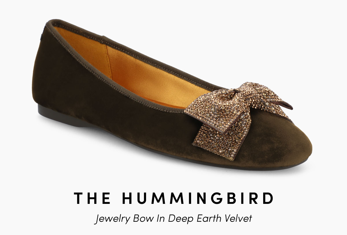 The Hummingbird Jewelry Bow In Deep Earth Velvet