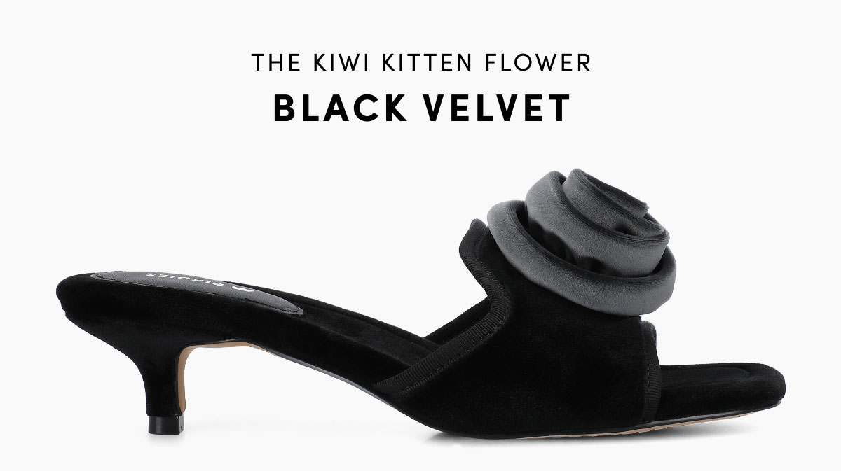 The Kiwi Kitten Flower Black Velvet