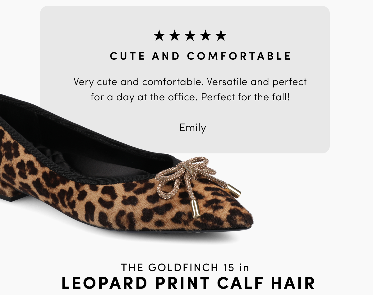 The Goldfinch 15 In Leopard Print Calf Hair