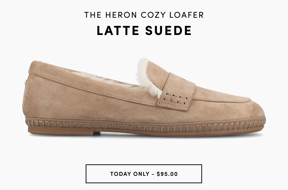 The Heron Cozy Loafer In Latte Suede