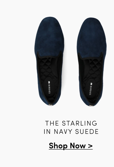 The Starling In Navy Suede