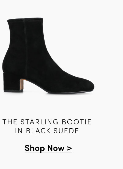 The Starling Bootie In Black Suede