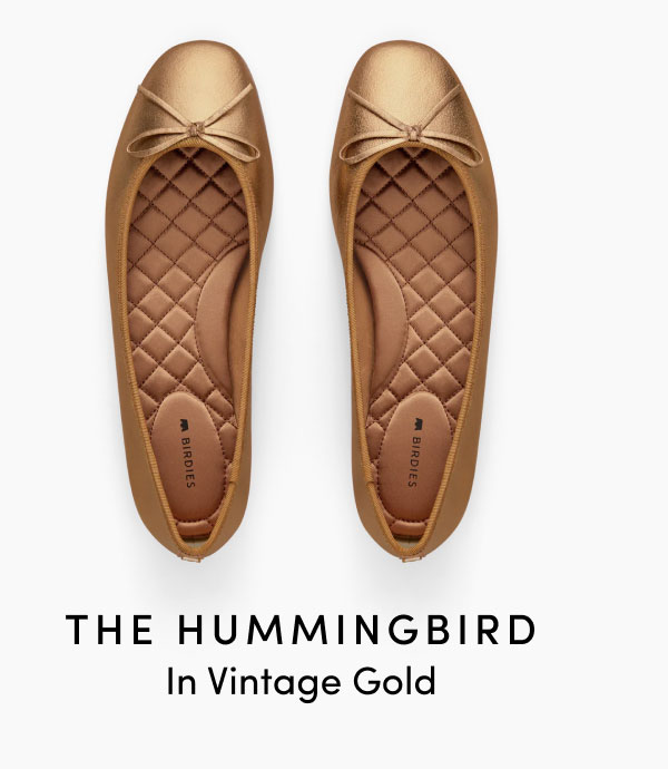The Hummingbird In Vintage Gold