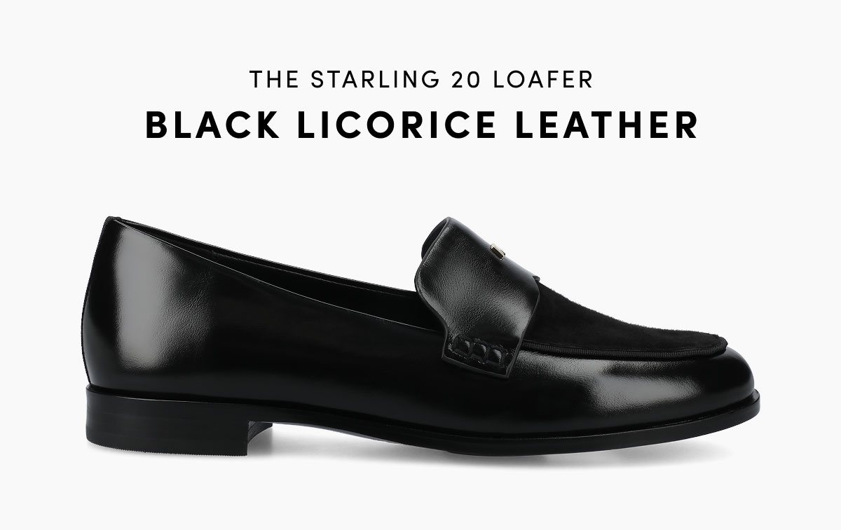 The Starling 20 Loafer In Black Licorice Leather
