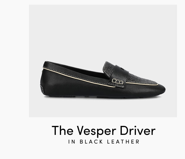 The Vesper Driver In Black Leather 