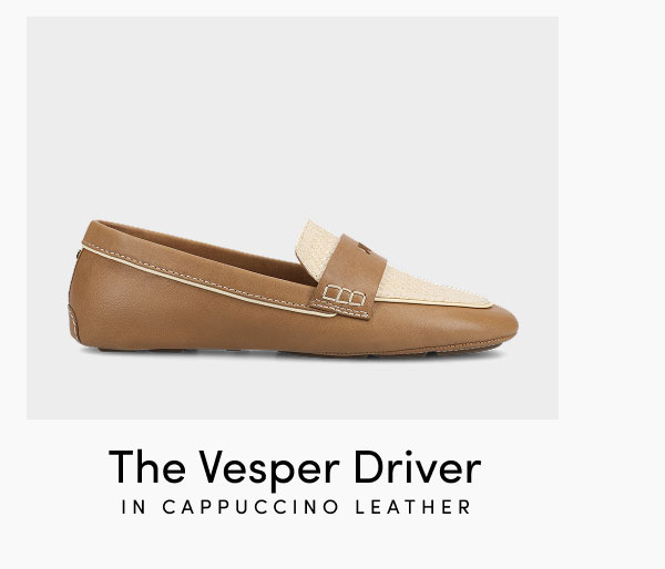 The Vesper Driver In Cappuccino Leather
