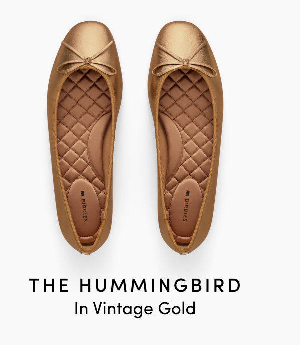The Hummingbird In Vintage Gold
