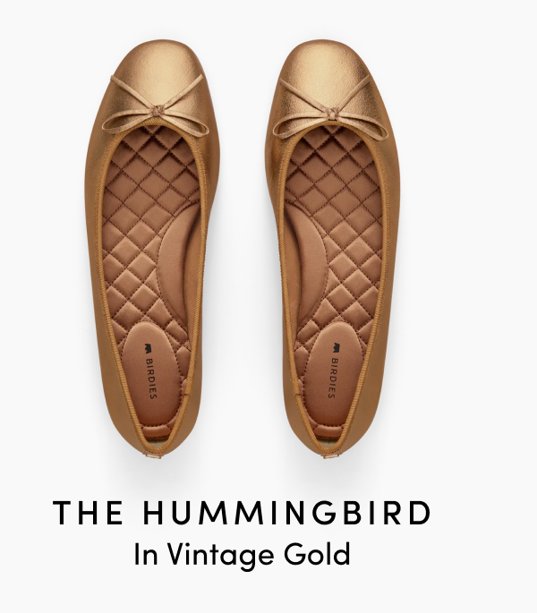 The Hummingbird In Vintage Gold