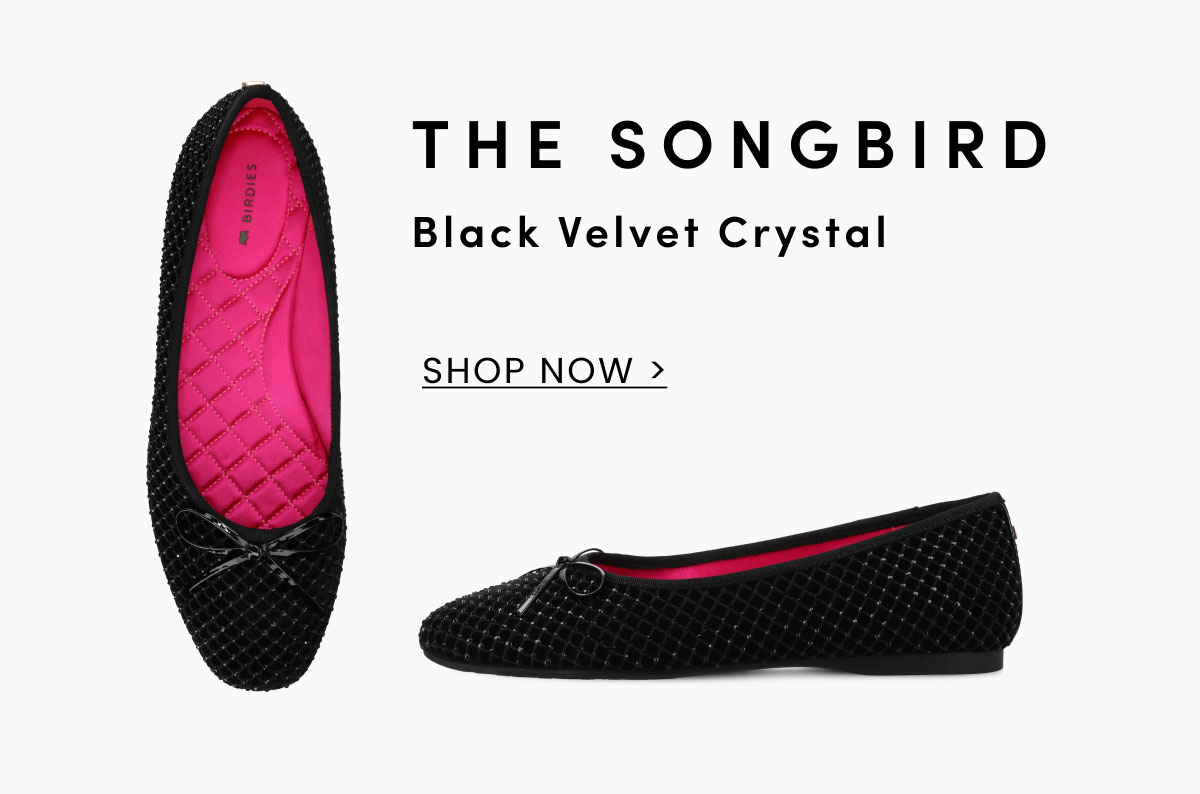 The Songbird In Black Velvet Crystal