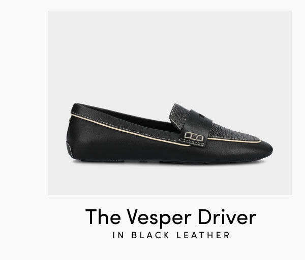 The Vesper Driver In Black Leather