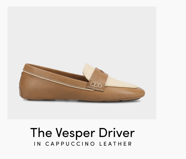 The Vesper Driver In Cappuccino Leather