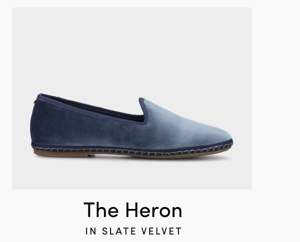 The Heron In Slate Velvet