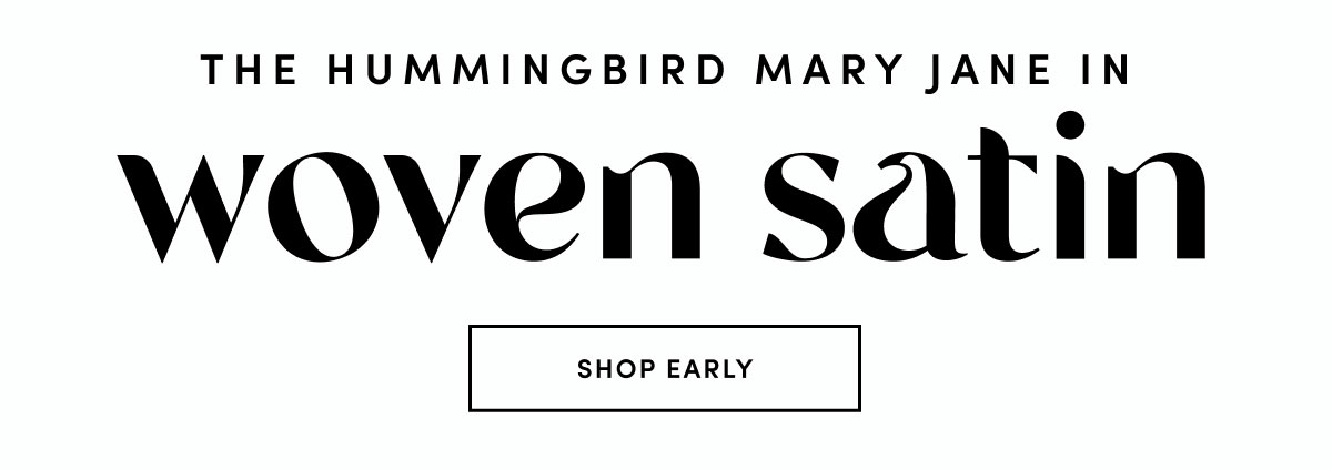The Hummingbird Mary Jane In Woven Satin