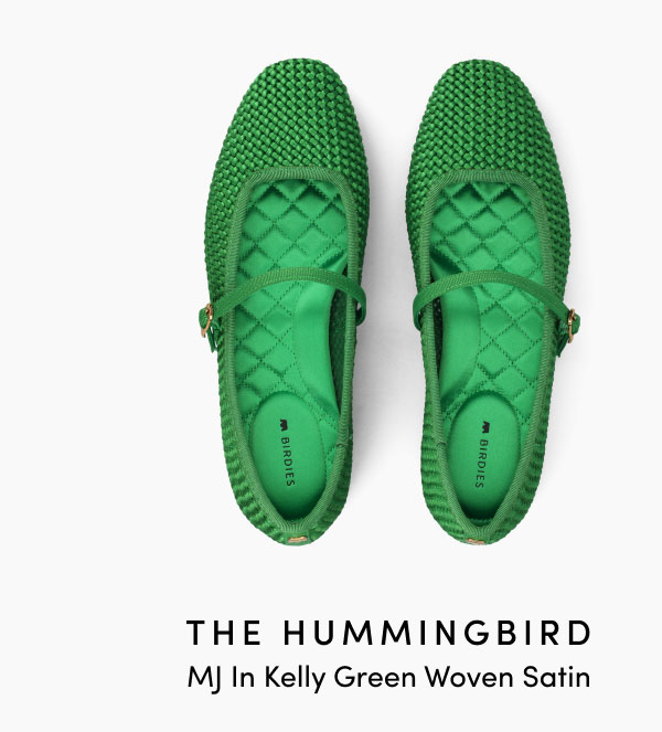 In Kelly Green Woven Satin