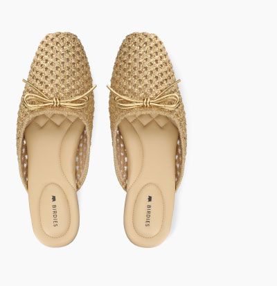 The Lovebird In Gold Openweave