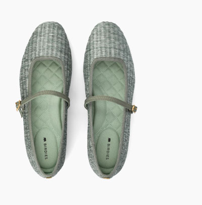 The Hummingbird Mary Jane In Seafoam Raffia