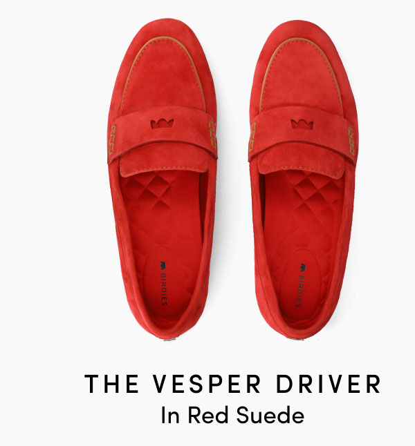 The Vesper Driver In Red Suede